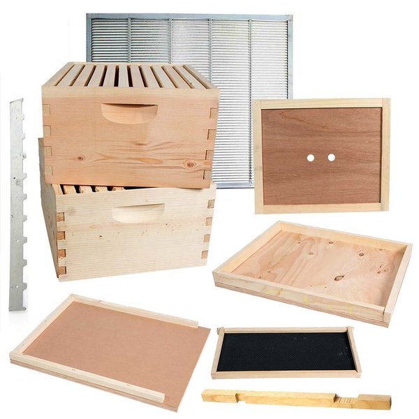 Good Land Bee Supply Double Deep Brood Box Beginners Beehive Kit GL-2BK